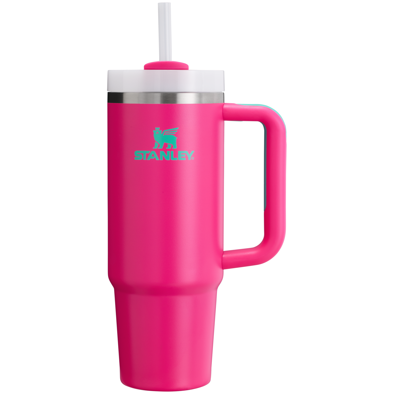 Insulated Travel The Quencher H2.0 Flowstate Tumbler | Stanley Create D331C - Double-Wall Vacuum Insulated Travel Tumbler with Straw Detail