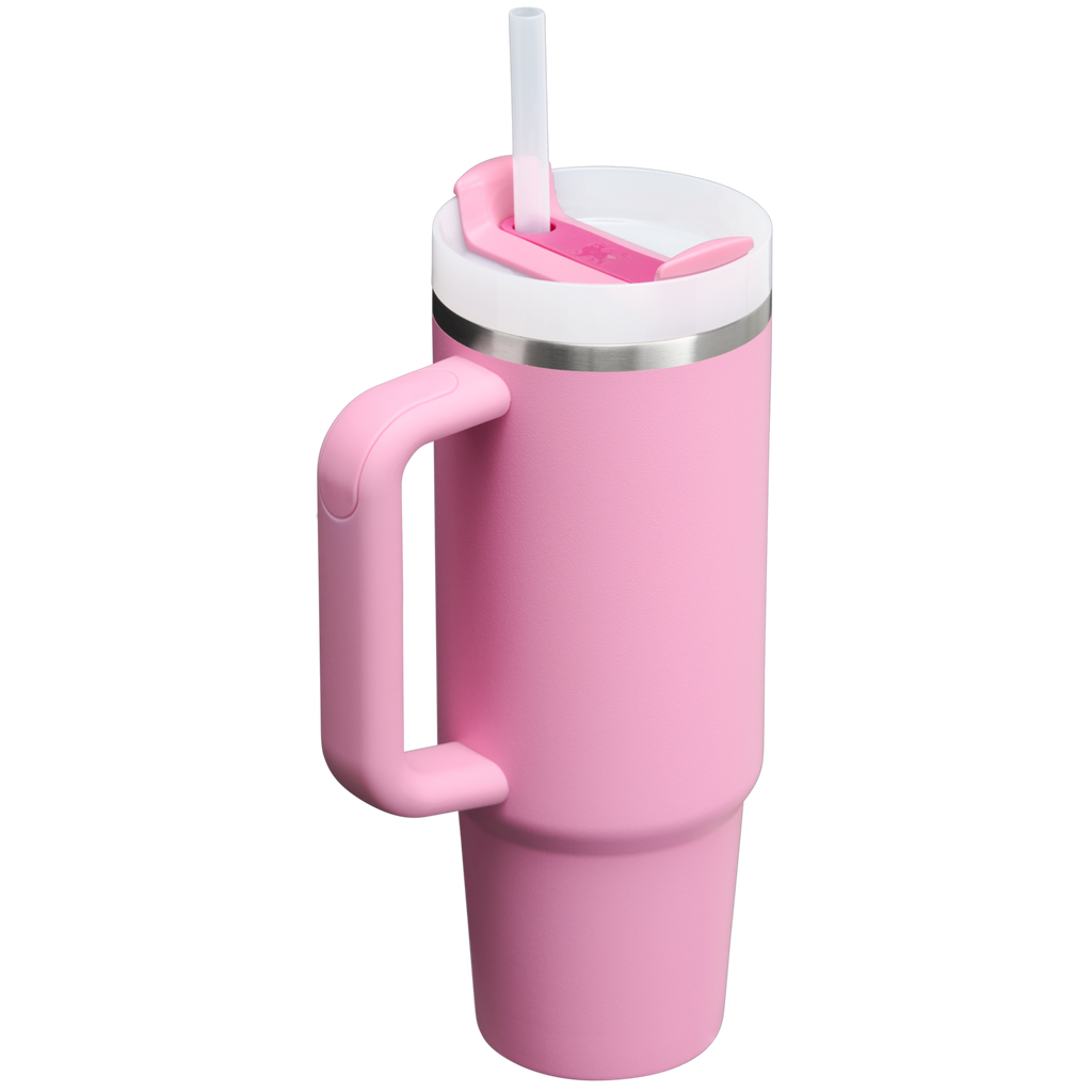 Insulated Travel The Quencher H2.0 Flowstate Tumbler | Stanley Create D331C - Double-Wall Vacuum Insulated Travel Tumbler with Straw Detail