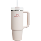 Insulated Travel The Quencher H2.0 Flowstate Tumbler | Stanley Create D331C - Double-Wall Vacuum Insulated Travel Tumbler with Straw - Rose Quartz 2.0