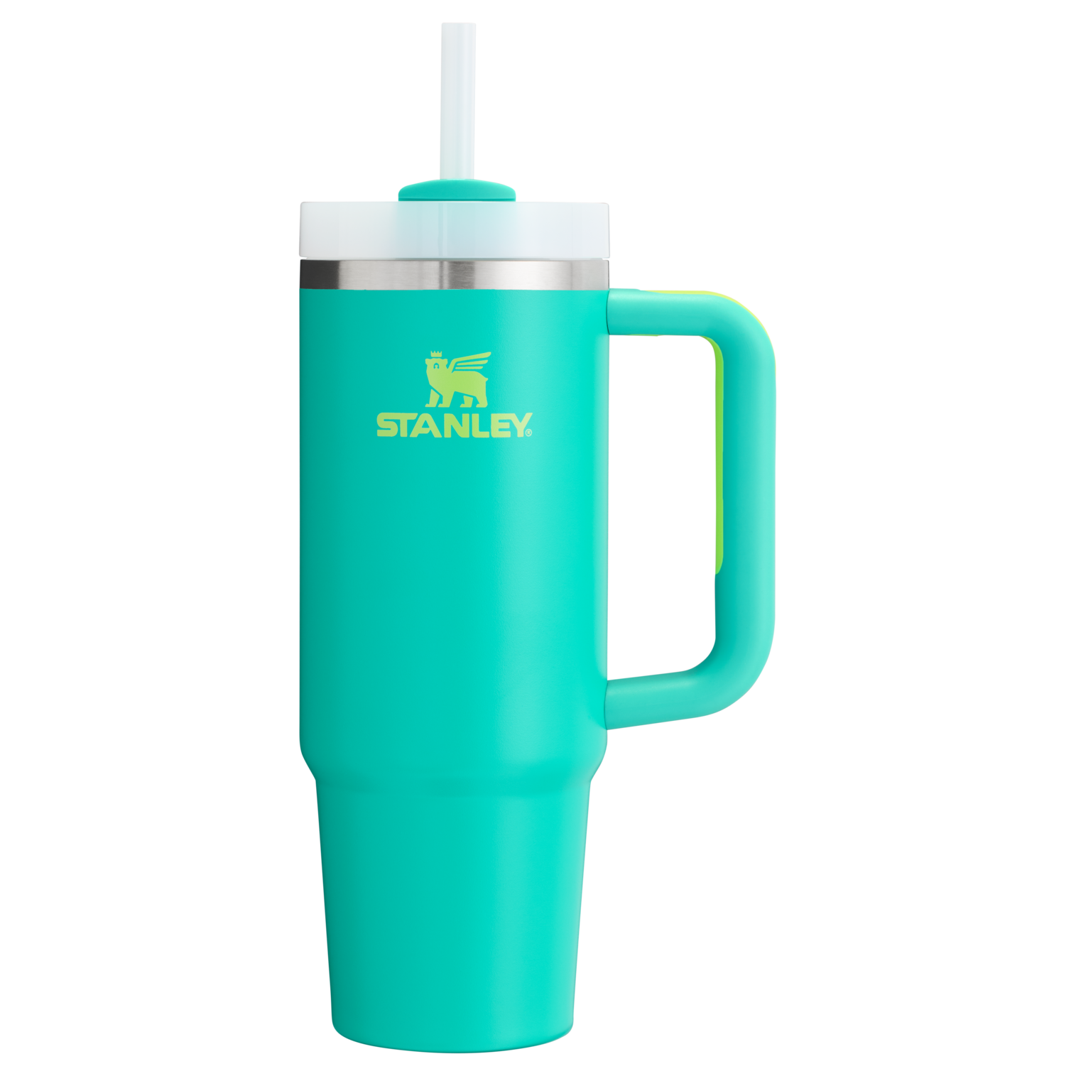 Insulated Travel The Quencher H2.0 Flowstate Tumbler | Stanley Create D331C - Double-Wall Vacuum Insulated Travel Tumbler with Straw Detail