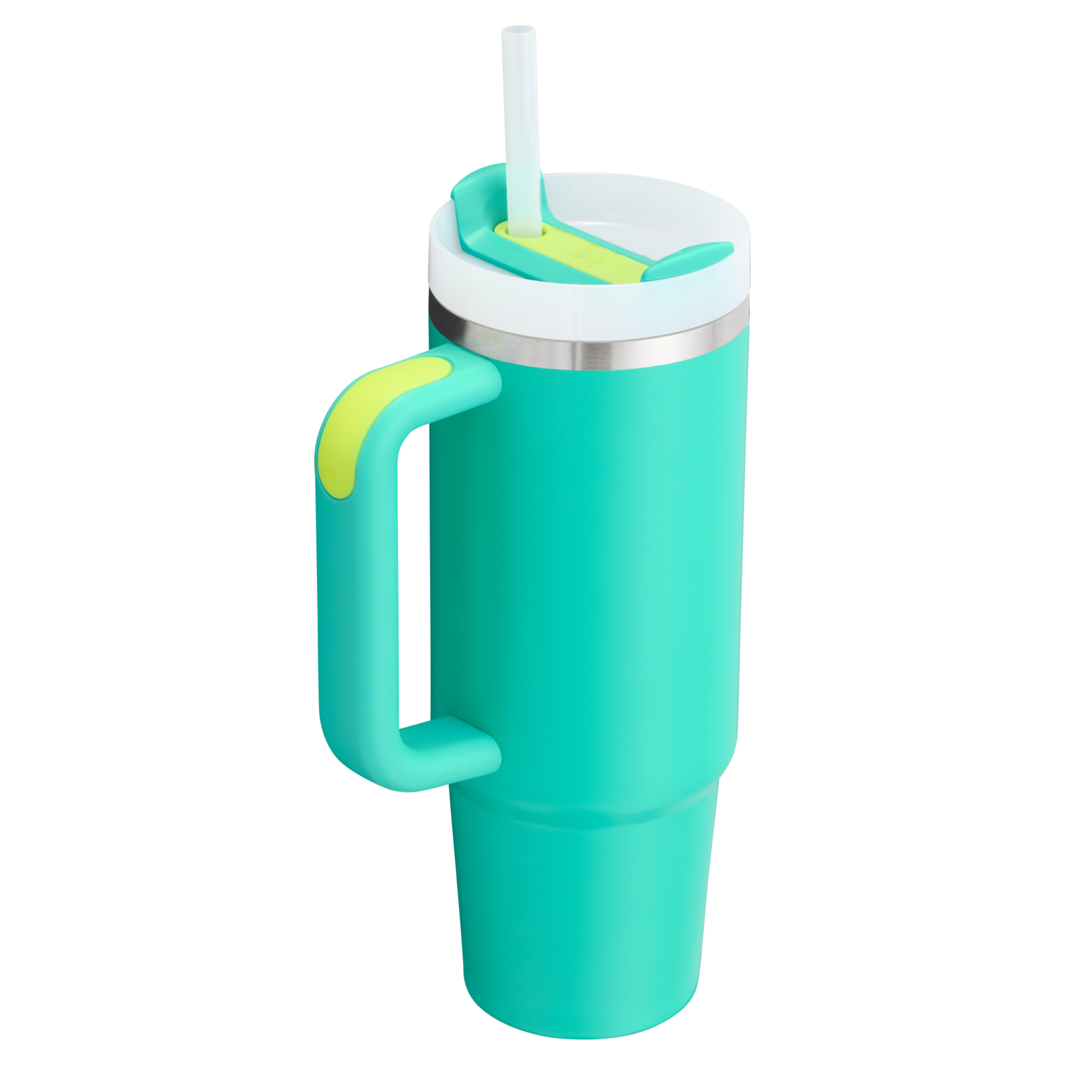 Insulated Travel The Quencher H2.0 Flowstate Tumbler | Stanley Create D331C - Double-Wall Vacuum Insulated Travel Tumbler with Straw Detail