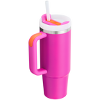 Insulated Travel The Quencher H2.0 Flowstate Tumbler | Stanley Create D331C - Double-Wall Vacuum Insulated Travel Tumbler with Straw Detail