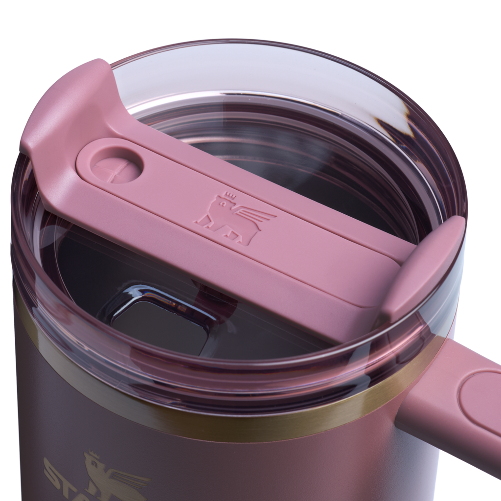 Splash-Resistant FlowState The Quencher H2.0 Flowstate Tumbler  | Stanley Create D332L - Premium Stainless Steel Straw Cup for All-Day Hydration Detail