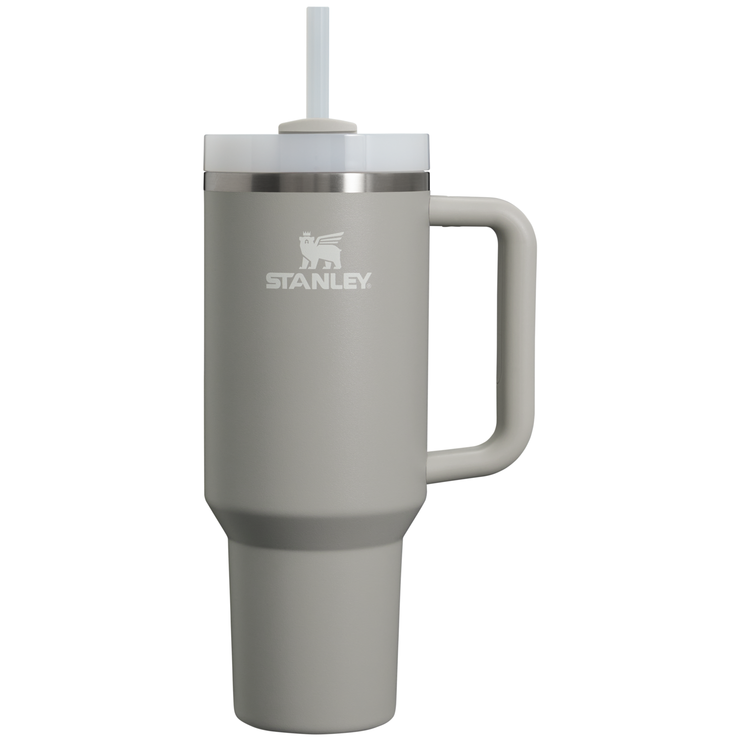 Large Capacity The Quencher H2.0 Flowstate Tumbler D050X - Premium Stainless Steel Straw Cup for All-Day Hydration - Ash