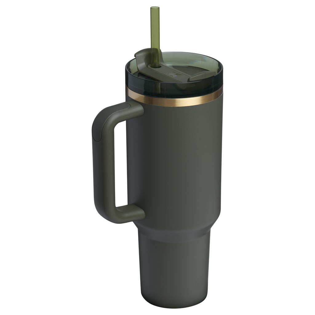 Splash-Resistant FlowState The Quencher H2.0 Flowstate Tumbler  | Stanley Create D332L - Premium Stainless Steel Straw Cup for All-Day Hydration Detail