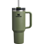 Splash-Resistant FlowState The Quencher H2.0 Flowstate Tumbler  | Stanley Create D332L - Premium Stainless Steel Straw Cup for All-Day Hydration - Dried Pine
