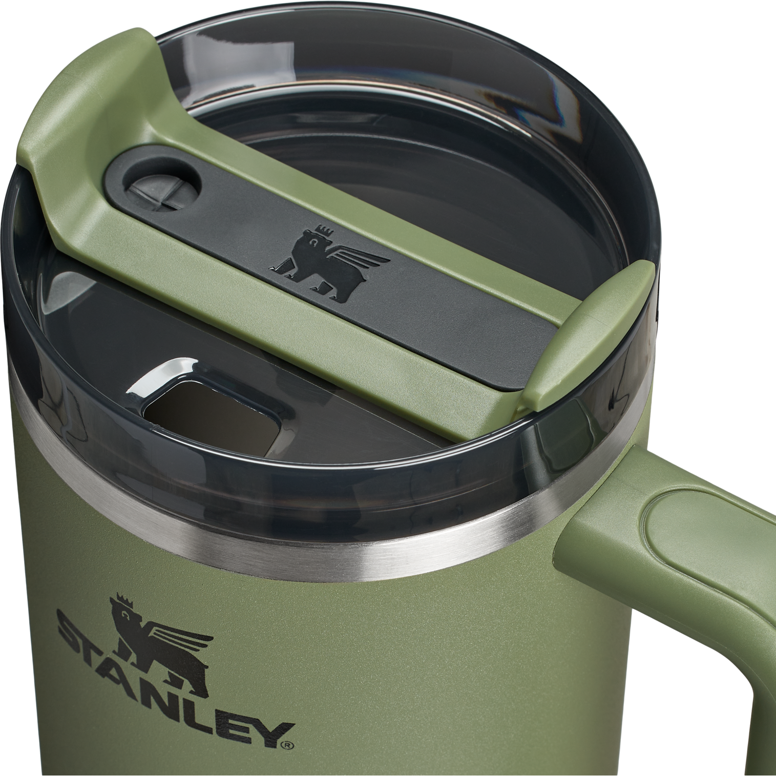 Splash-Resistant FlowState The Quencher H2.0 Flowstate Tumbler  | Stanley Create D332L - Premium Stainless Steel Straw Cup for All-Day Hydration Detail