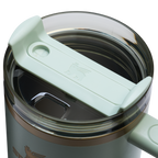 Splash-Resistant FlowState The Quencher H2.0 Flowstate Tumbler  | Stanley Create D332L - Premium Stainless Steel Straw Cup for All-Day Hydration Detail