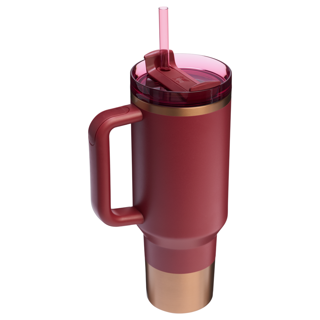 Splash-Resistant FlowState The Quencher H2.0 Flowstate Tumbler  | Stanley Create D332L - Premium Stainless Steel Straw Cup for All-Day Hydration Detail