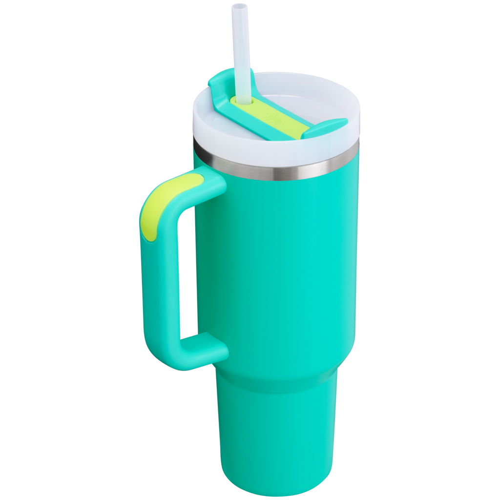 Splash-Resistant FlowState The Quencher H2.0 Flowstate Tumbler  | Stanley Create D332L - Premium Stainless Steel Straw Cup for All-Day Hydration Detail