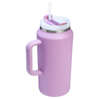 Splash-Resistant FlowState The Quencher H2.0 Flowstate Tumbler D033Q - Double-Wall Vacuum Insulated Travel Tumbler with Straw Detail