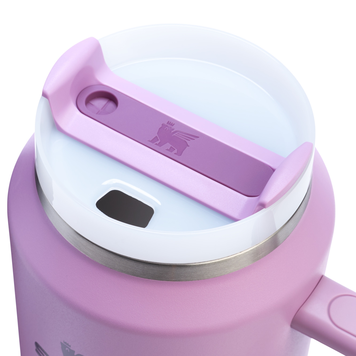 Splash-Resistant FlowState The Quencher H2.0 Flowstate Tumbler D033Q - Double-Wall Vacuum Insulated Travel Tumbler with Straw Detail