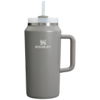 Splash-Resistant FlowState The Quencher H2.0 Flowstate Tumbler D033Q - Double-Wall Vacuum Insulated Travel Tumbler with Straw - Stone