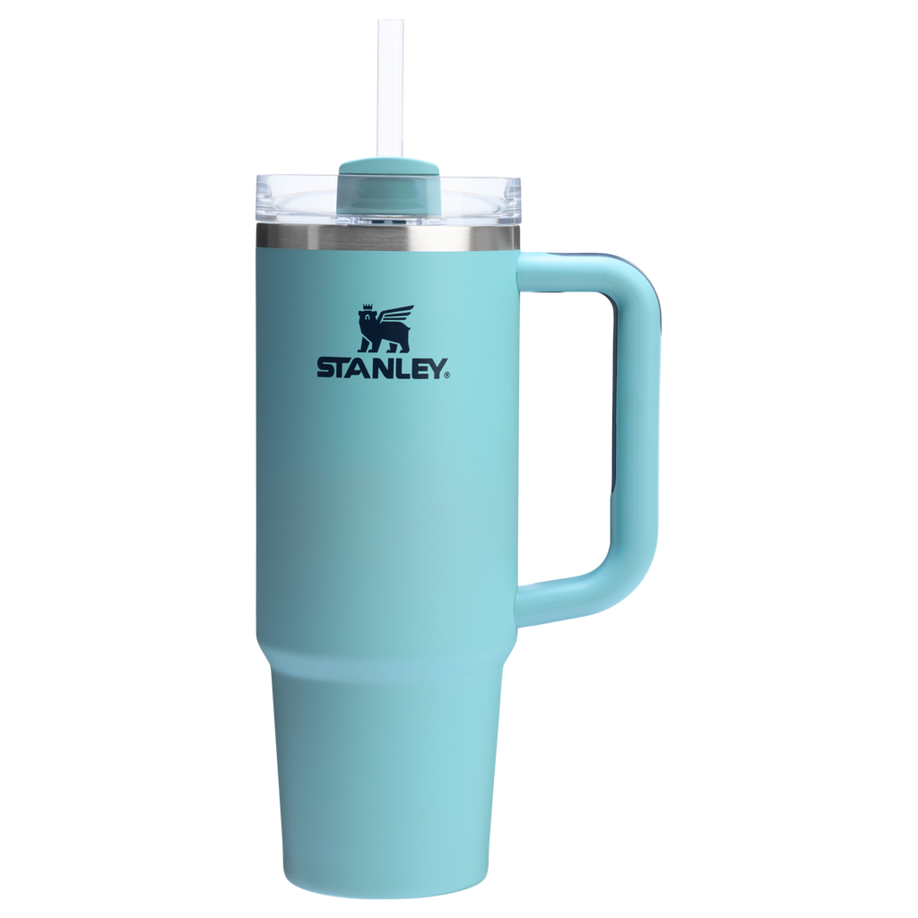 Insulated Travel The Quencher H2.0 Flowstate Tumbler | Stanley Create D331C - Double-Wall Vacuum Insulated Travel Tumbler with Straw Detail