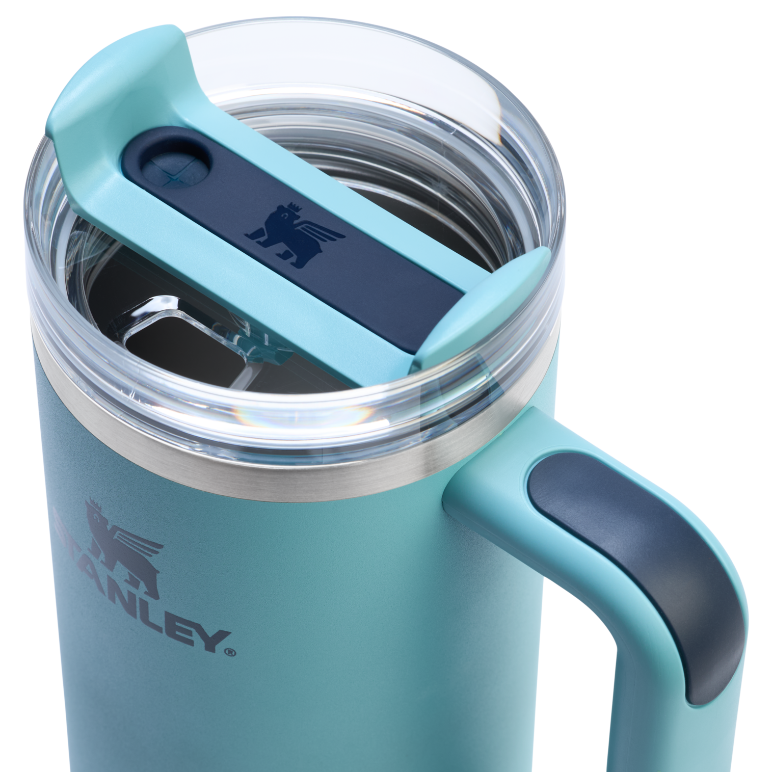 Insulated Travel The Quencher H2.0 Flowstate Tumbler | Stanley Create D331C - Double-Wall Vacuum Insulated Travel Tumbler with Straw Detail