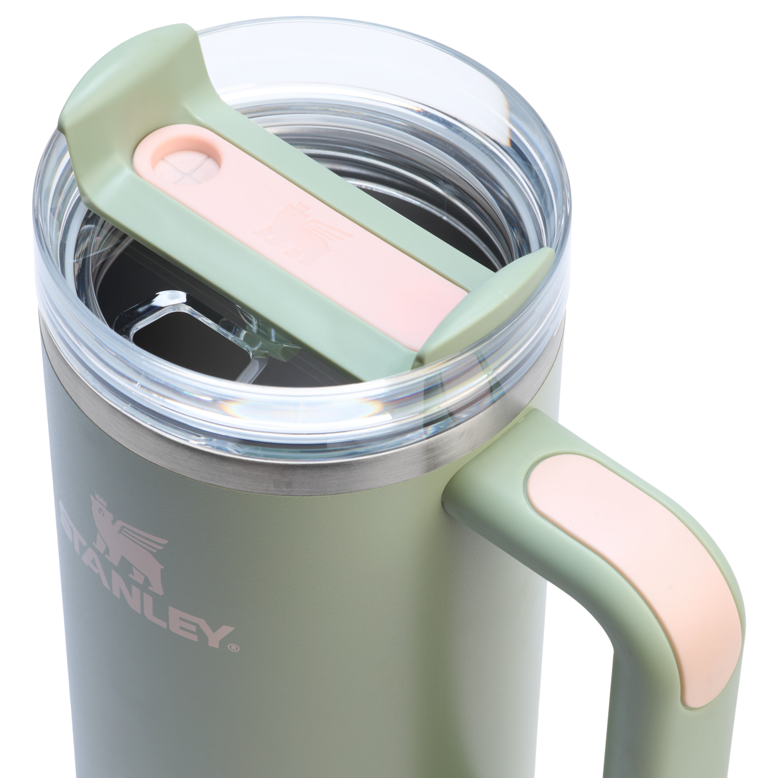 Insulated Travel The Quencher H2.0 Flowstate Tumbler | Stanley Create D331C - Double-Wall Vacuum Insulated Travel Tumbler with Straw Detail