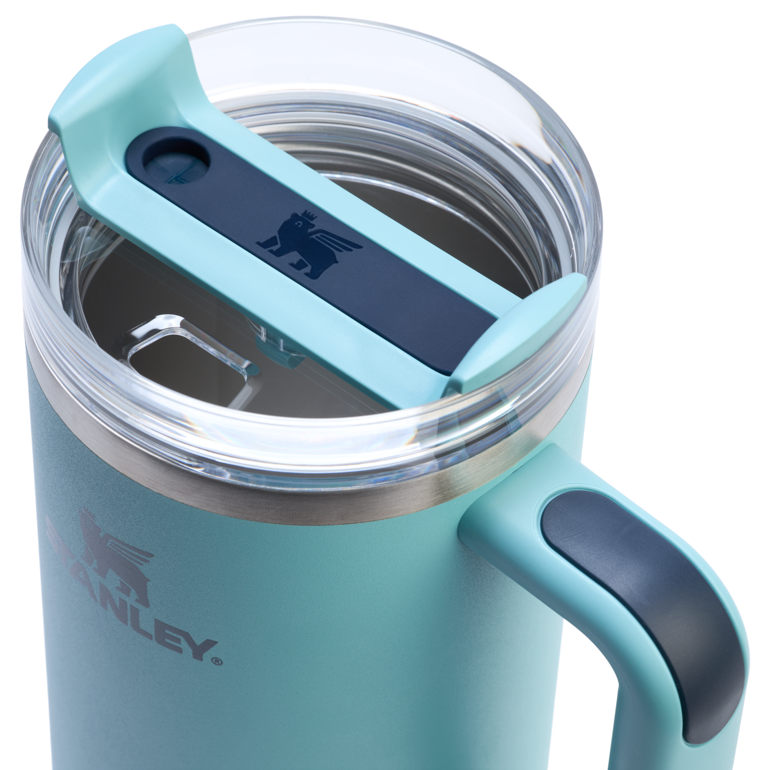 Splash-Resistant FlowState The Quencher H2.0 Flowstate Tumbler  | Stanley Create D332L - Premium Stainless Steel Straw Cup for All-Day Hydration Detail