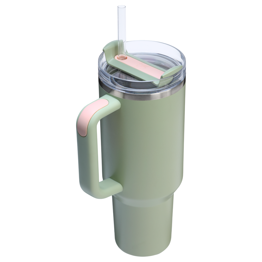 Splash-Resistant FlowState The Quencher H2.0 Flowstate Tumbler  | Stanley Create D332L - Premium Stainless Steel Straw Cup for All-Day Hydration Detail