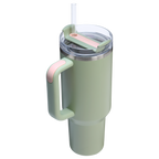 Splash-Resistant FlowState The Quencher H2.0 Flowstate Tumbler  | Stanley Create D332L - Premium Stainless Steel Straw Cup for All-Day Hydration Detail