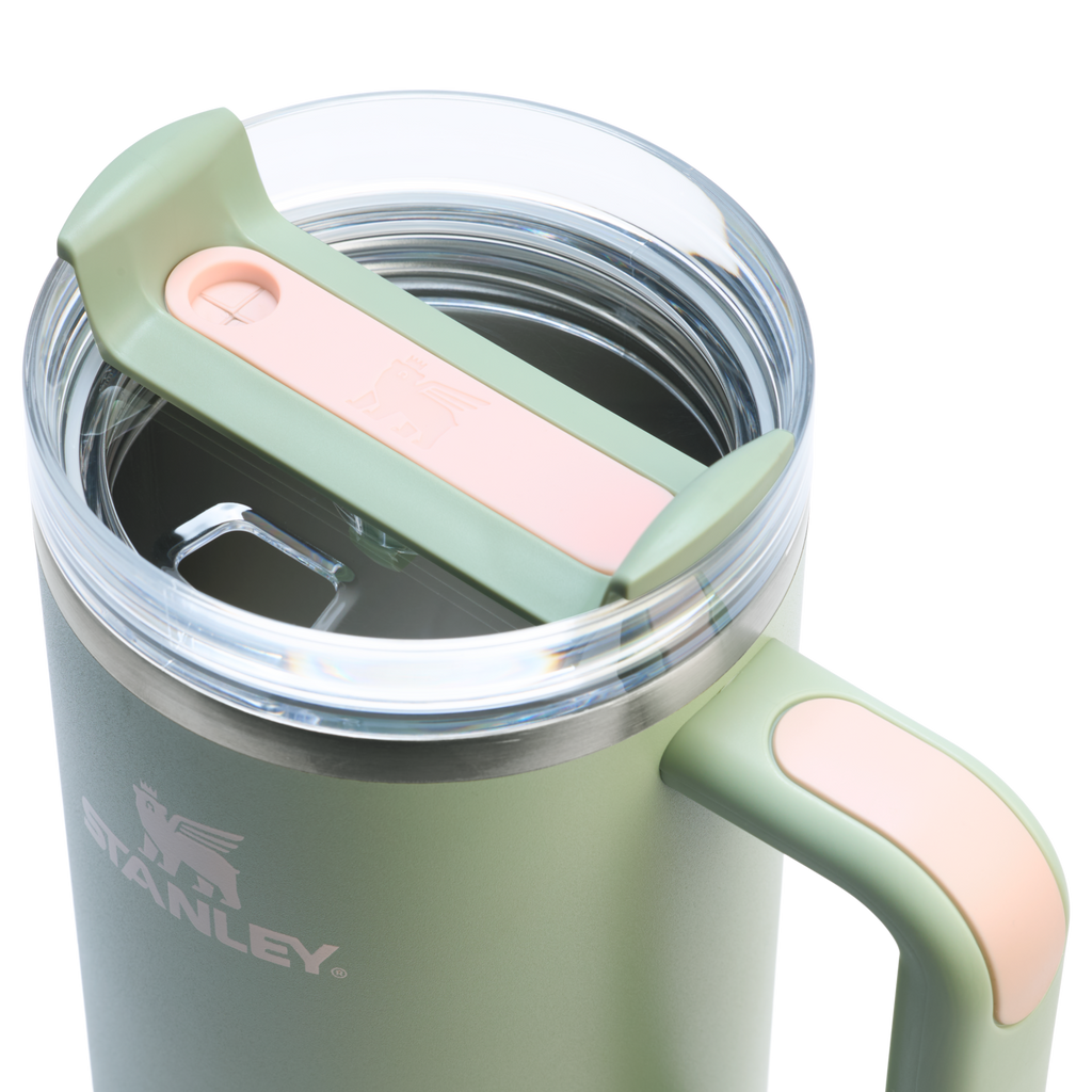 Splash-Resistant FlowState The Quencher H2.0 Flowstate Tumbler  | Stanley Create D332L - Premium Stainless Steel Straw Cup for All-Day Hydration Detail