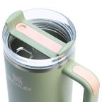 Splash-Resistant FlowState The Quencher H2.0 Flowstate Tumbler  | Stanley Create D332L - Premium Stainless Steel Straw Cup for All-Day Hydration Detail