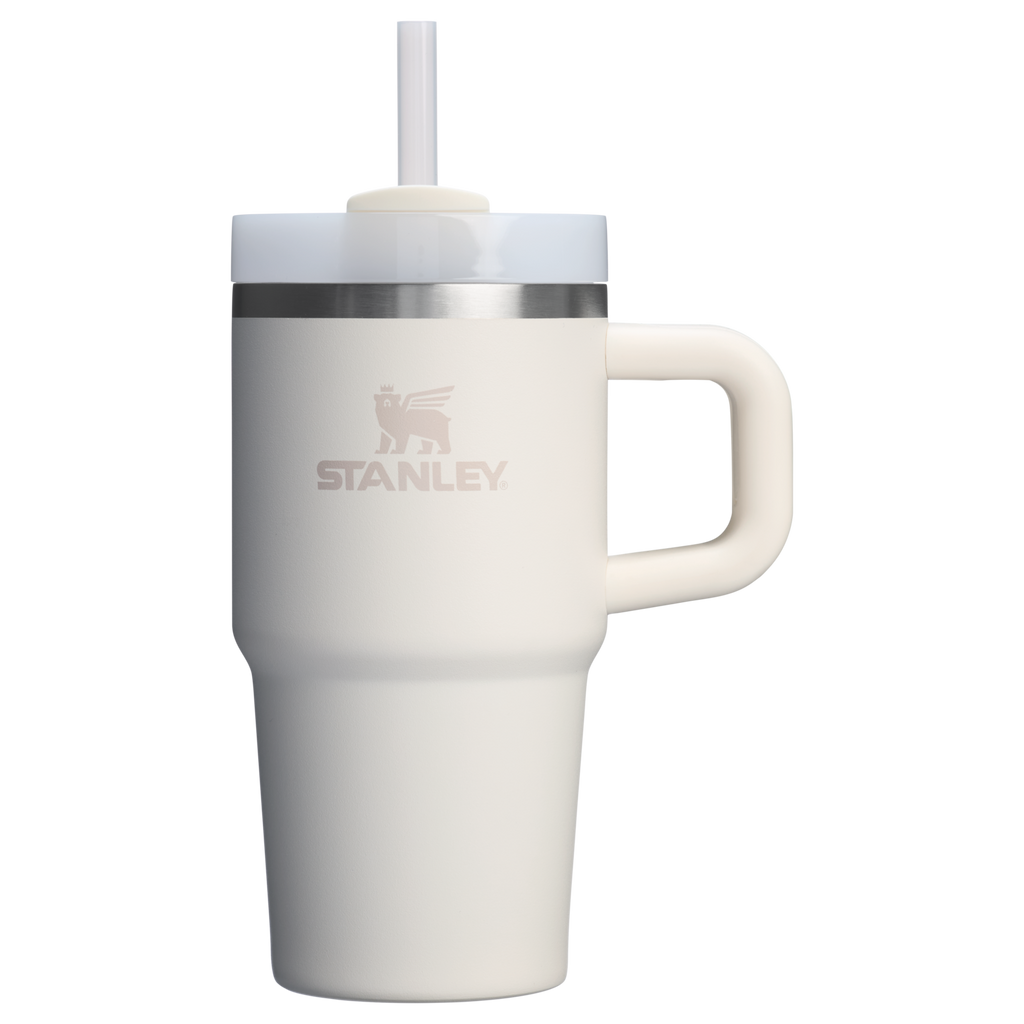 Double-Wall Vacuum The Quencher H2.O Flowstate Tumbler | Stanley Create D274S - 40oz Large Capacity Car-Cup Friendly Quencher - Cream 2.0