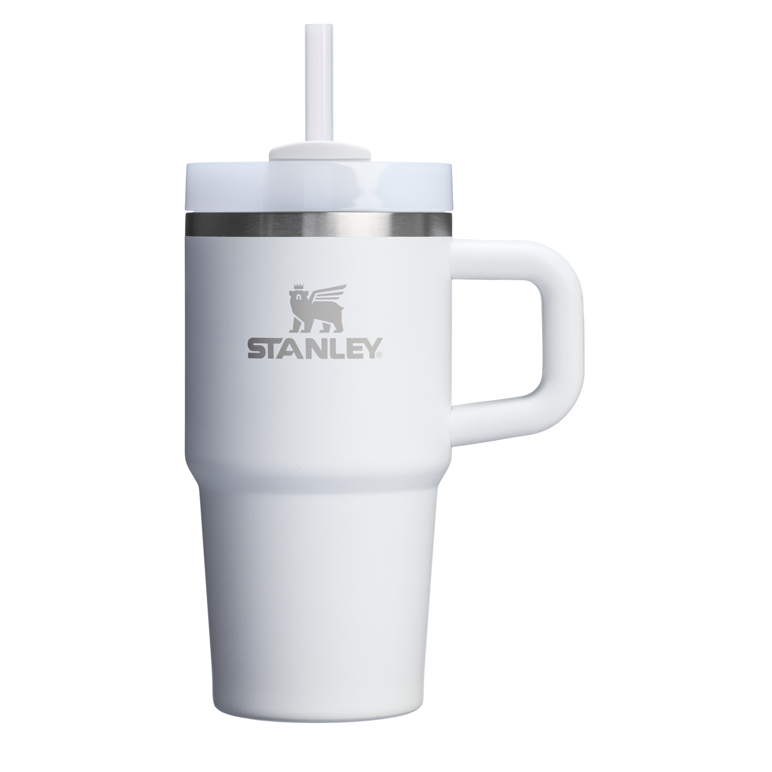 Double-Wall Vacuum The Quencher H2.O Flowstate Tumbler with Handle | Stanley Create D309N - Double-Wall Vacuum Insulated Travel Tumbler with Straw Detail
