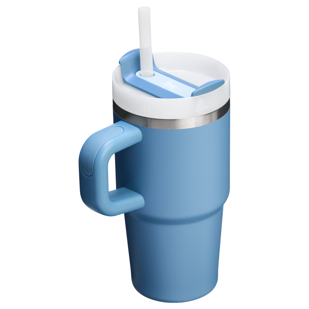 Double-Wall Vacuum The Quencher H2.O Flowstate Tumbler with Handle | Stanley Create D309N - Double-Wall Vacuum Insulated Travel Tumbler with Straw Detail