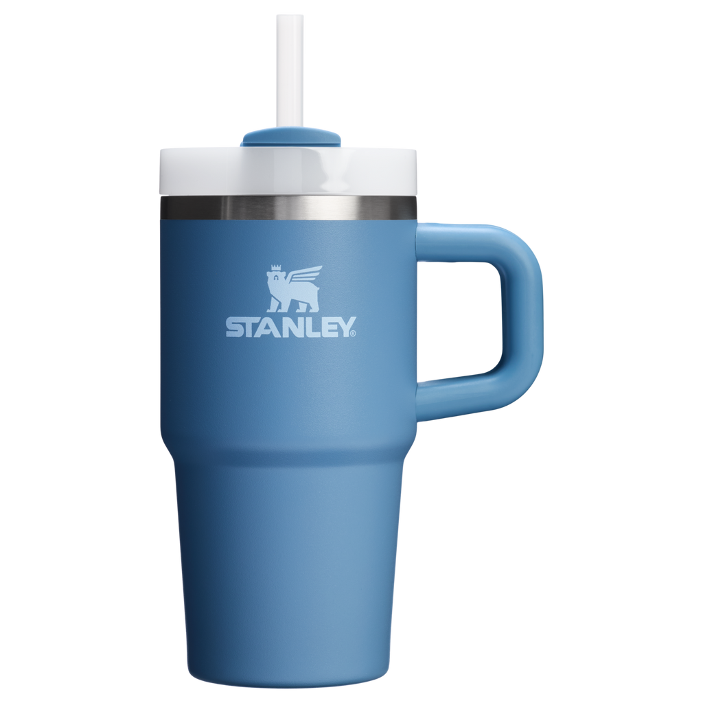 Double-Wall Vacuum The Quencher H2.O Flowstate Tumbler with Handle | Stanley Create D309N - Double-Wall Vacuum Insulated Travel Tumbler with Straw Detail