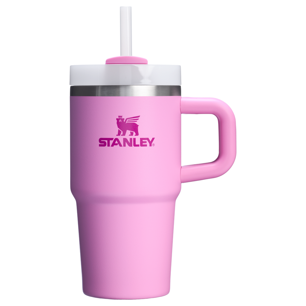 Double-Wall Vacuum The Quencher H2.O Flowstate Tumbler with Handle | Stanley Create D309N - Double-Wall Vacuum Insulated Travel Tumbler with Straw Detail
