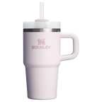 Double-Wall Vacuum The Quencher H2.O Flowstate Tumbler D069R - Premium Stainless Steel Straw Cup for All-Day Hydration - Rose Quartz 2.0