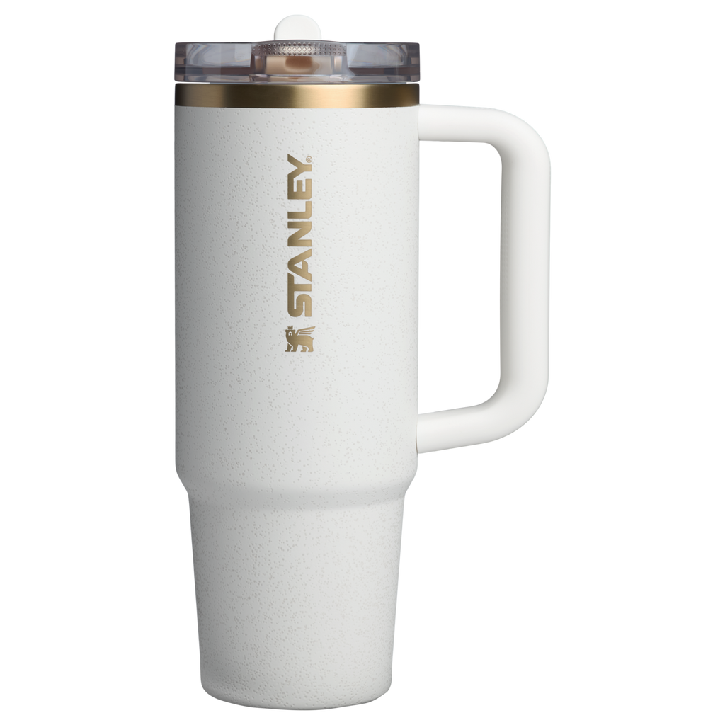 Insulated Travel The Quencher H2.0 Flowstate Tumbler | Stanley Create D331C - Double-Wall Vacuum Insulated Travel Tumbler with Straw Detail