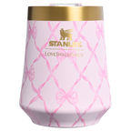 Flavor-Preserving Stanley 1913 x LoveShackFancy Holiday Reserve Wine Tumbler D367F - Reserve Collection Stainless Steel Whiskey Cup Detail