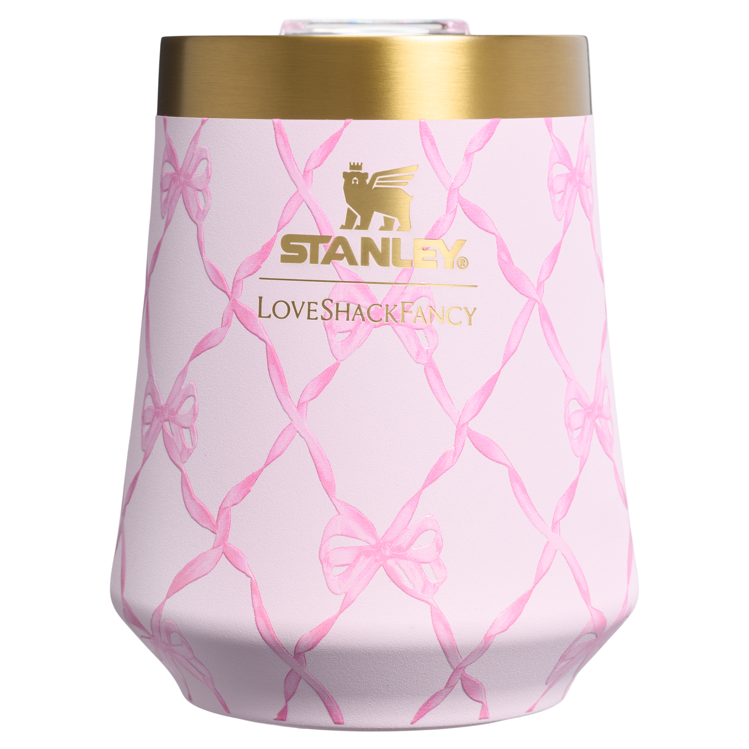 Flavor-Preserving Stanley 1913 x LoveShackFancy Holiday Reserve Wine Tumbler D367F - Reserve Collection Stainless Steel Whiskey Cup Detail