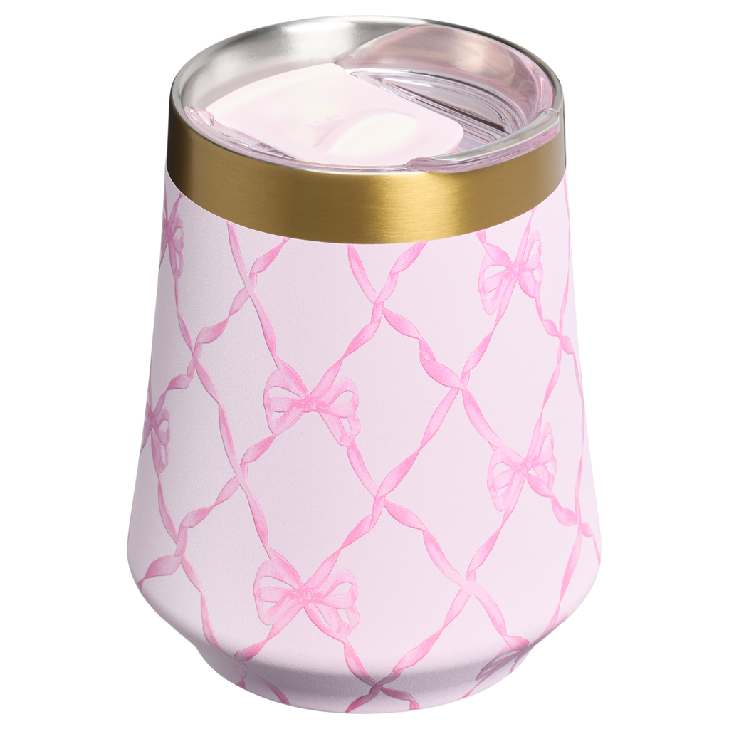 Flavor-Preserving Stanley 1913 x LoveShackFancy Holiday Reserve Wine Tumbler D367F - Reserve Collection Stainless Steel Whiskey Cup Detail