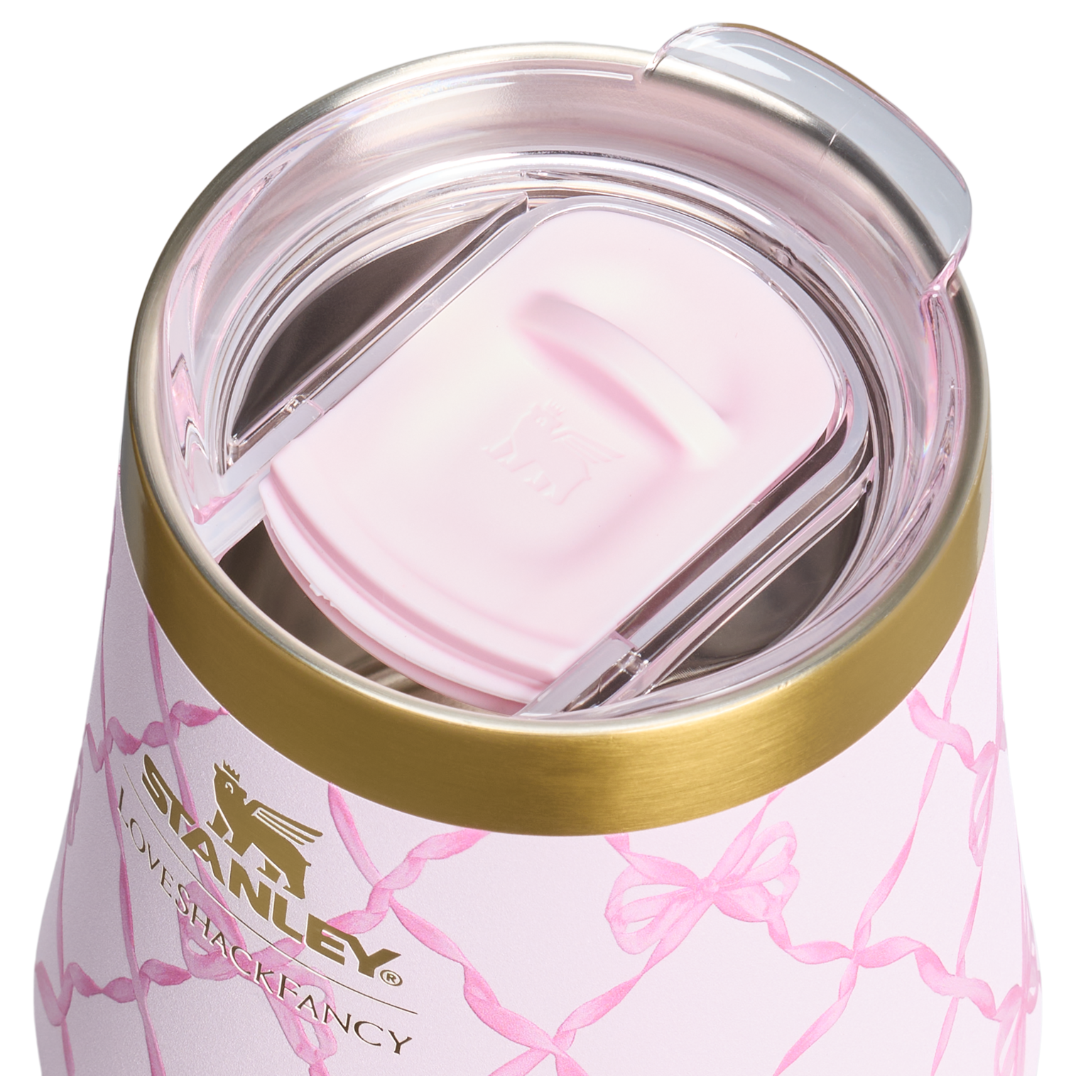 Shatterproof Luxury Stanley 1913 x LoveShackFancy Holiday Reserve Wine Tumbler D204X - Shatterproof Flavor-Preserving Cocktail Tumbler with Lid Detail