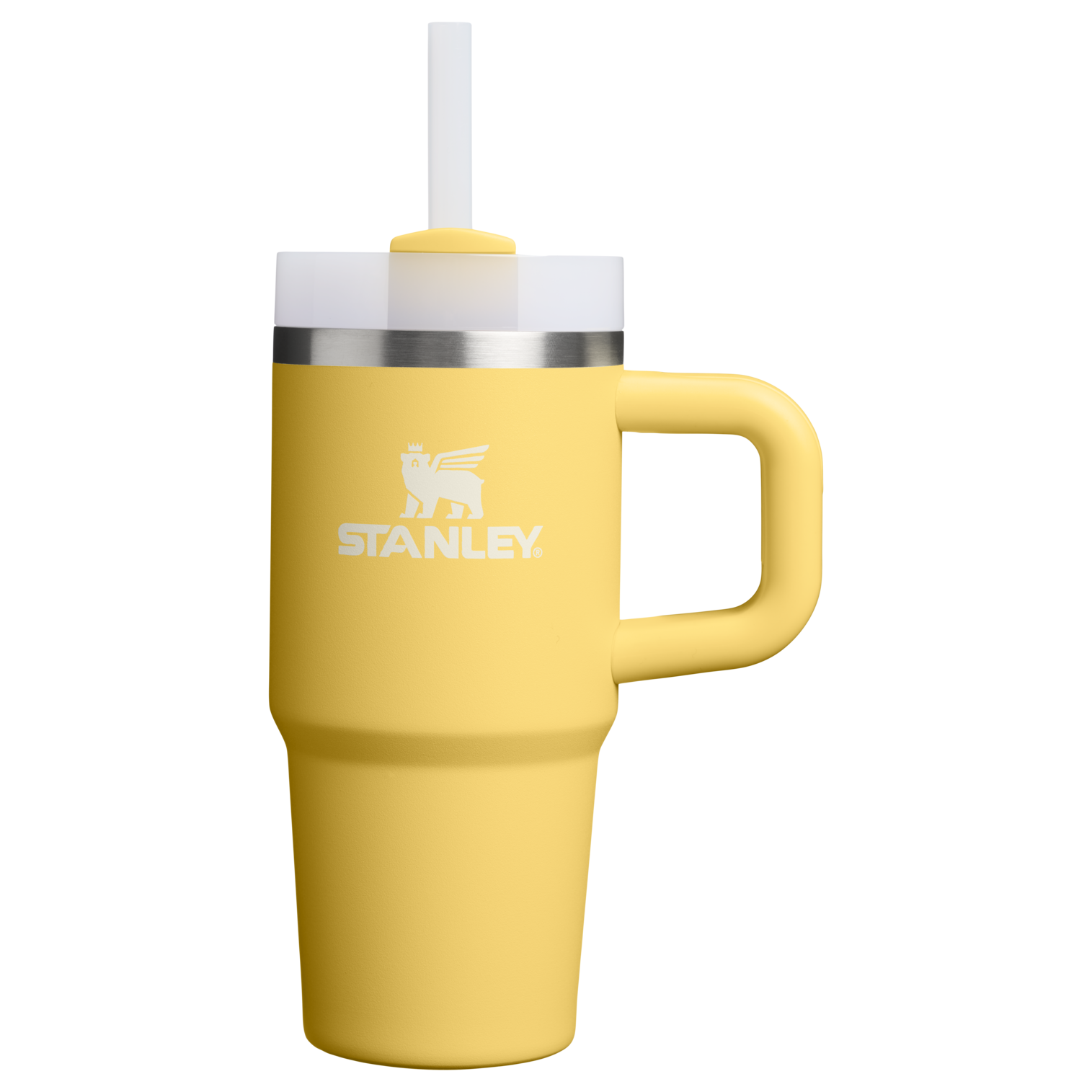 Large Capacity The Quencher H2.O Flowstate Tumbler | Stanley Create D291F - Premium Stainless Steel Straw Cup for All-Day Hydration - Daffodil