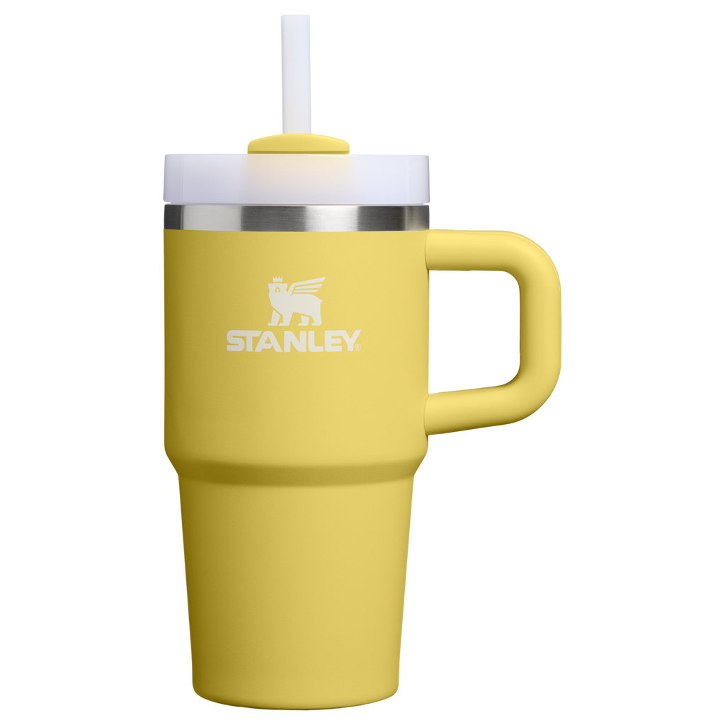 Double-Wall Vacuum The Quencher H2.O Flowstate Tumbler | Stanley Create D274S - 40oz Large Capacity Car-Cup Friendly Quencher - Daffodil