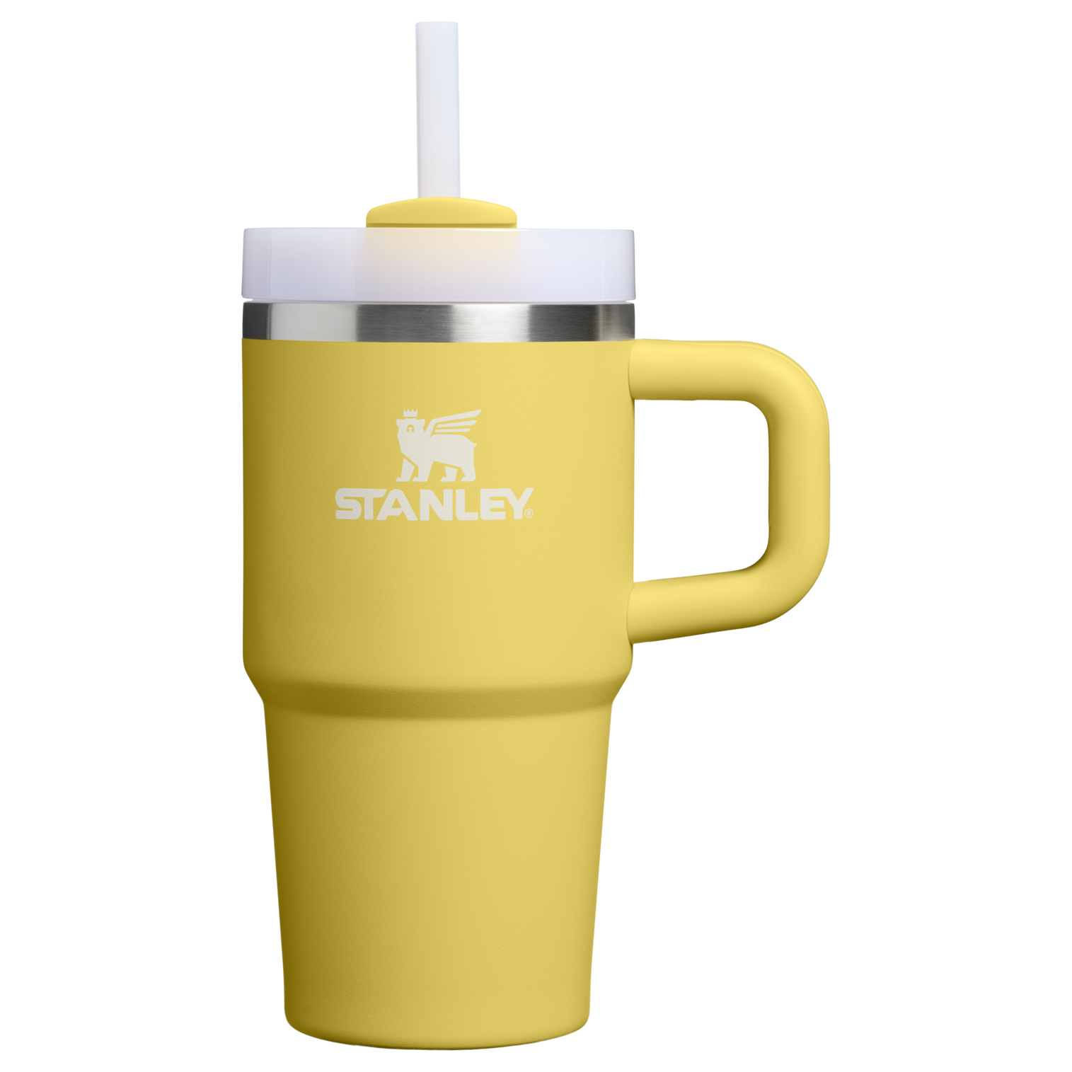 Double-Wall Vacuum The Quencher H2.O Flowstate Tumbler | Stanley Create D274S - 40oz Large Capacity Car-Cup Friendly Quencher - Daffodil