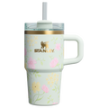 Insulated Travel The Easter Quencher H2.0  Flowstate Tumbler D259S - Double-Wall Vacuum Insulated Travel Tumbler with Straw - Spring Blossoms