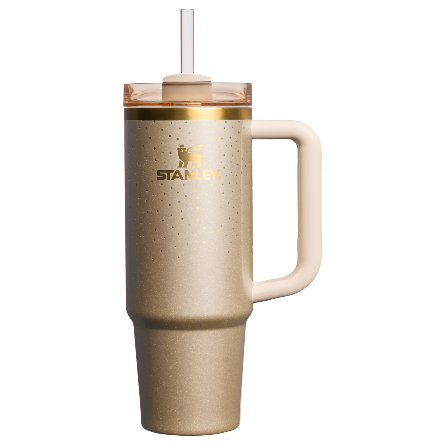Double-Wall Vacuum The Cheers & Cheer Quencher H2.0 Flowstate Tumbler D189S - Double-Wall Vacuum Insulated Travel Tumbler with Straw - Prosecco Shimmer