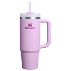 Insulated Travel The Quencher H2.0 Flowstate Tumbler | Stanley Create D331C - Double-Wall Vacuum Insulated Travel Tumbler with Straw - Soft Orchid