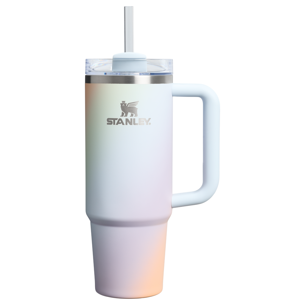 Double-Wall Vacuum The Quencher H2.0 Flowstate Tumbler D051L - Double-Wall Vacuum Insulated Travel Tumbler with Straw - Sunrise Spiral