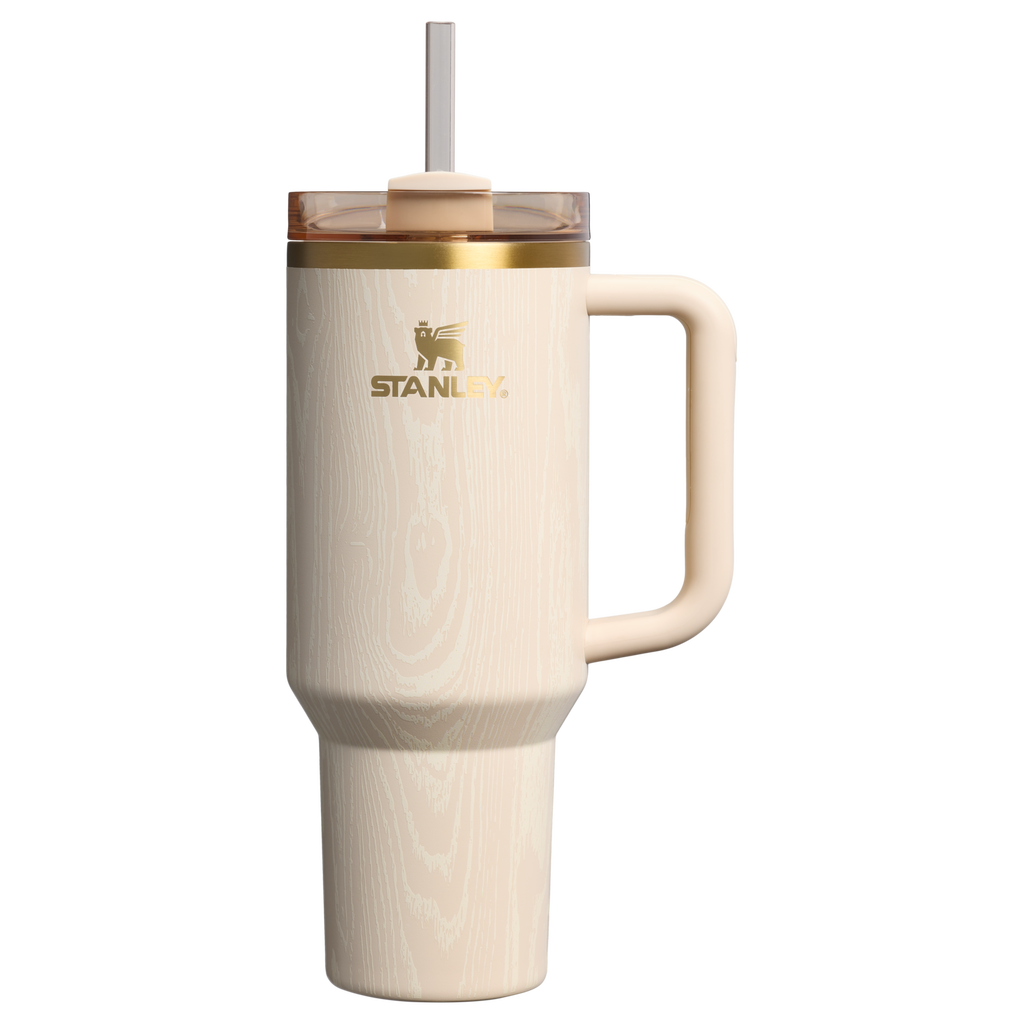 Large Capacity The Cheers & Cheer Quencher H2.0 Flowstate Tumbler D188Q - FlowState 3-Position Lid Insulated Travel Mug - Birch Woodgrain