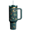 Large Capacity The Cheers & Cheer Quencher H2.0 Flowstate Tumbler D188Q - FlowState 3-Position Lid Insulated Travel Mug - Holiday Botanical