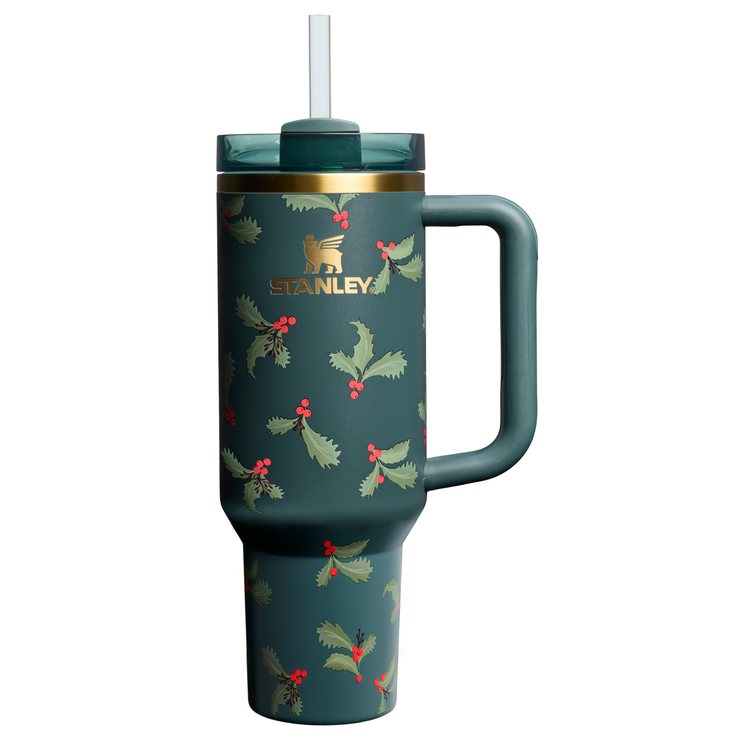 Large Capacity The Cheers & Cheer Quencher H2.0 Flowstate Tumbler D188Q - FlowState 3-Position Lid Insulated Travel Mug - Holiday Botanical