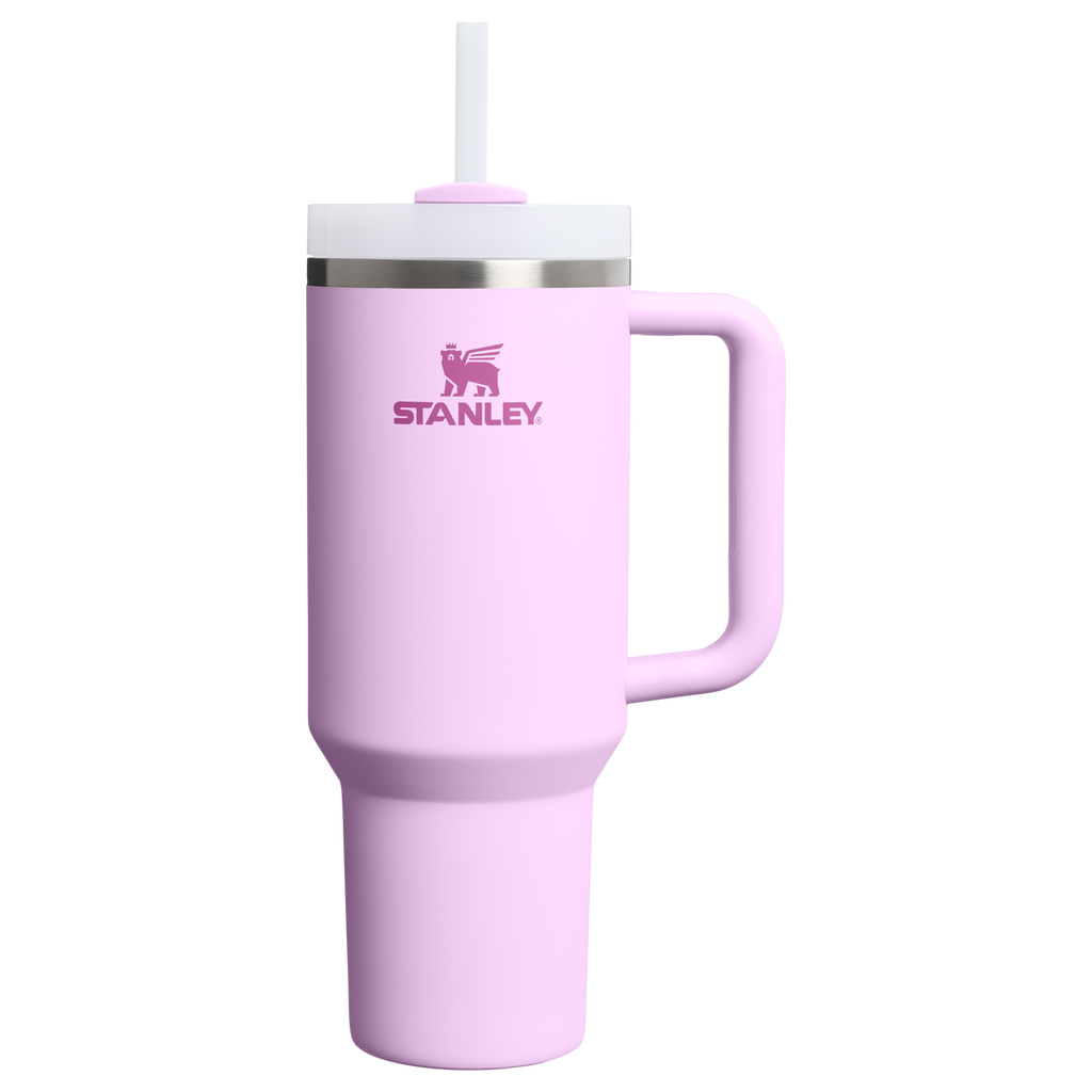 Splash-Resistant FlowState The Quencher H2.0 Flowstate Tumbler  | Stanley Create D332L - Premium Stainless Steel Straw Cup for All-Day Hydration - Soft Orchid