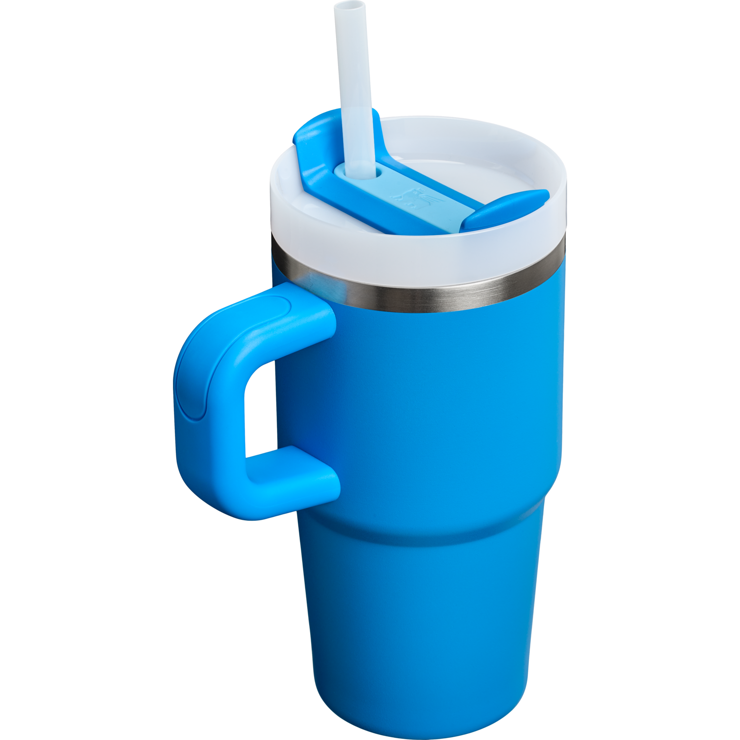 Double-Wall Vacuum The Quencher H2.O Flowstate Tumbler with Handle | Stanley Create D309N - Double-Wall Vacuum Insulated Travel Tumbler with Straw Detail