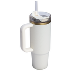 Insulated Travel The Quencher H2.0 Flowstate Tumbler | Stanley Create D331C - Double-Wall Vacuum Insulated Travel Tumbler with Straw Detail