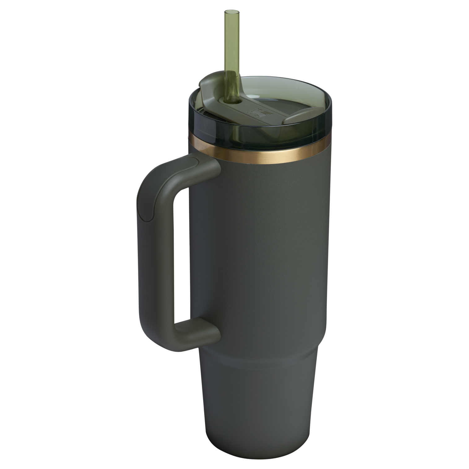 Insulated Travel The Quencher H2.0 Flowstate Tumbler | Stanley Create D331C - Double-Wall Vacuum Insulated Travel Tumbler with Straw Detail